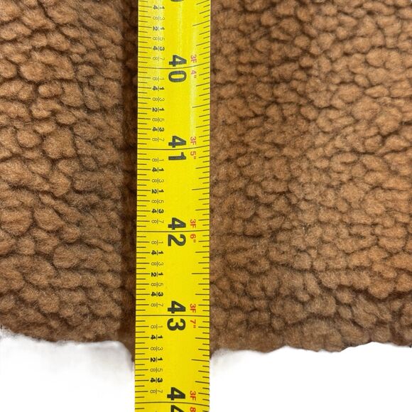 Parisian Teddy Coat Faux Shearling Mocha Longline US 10 (UK 14) NWT - Picture 12 of 12